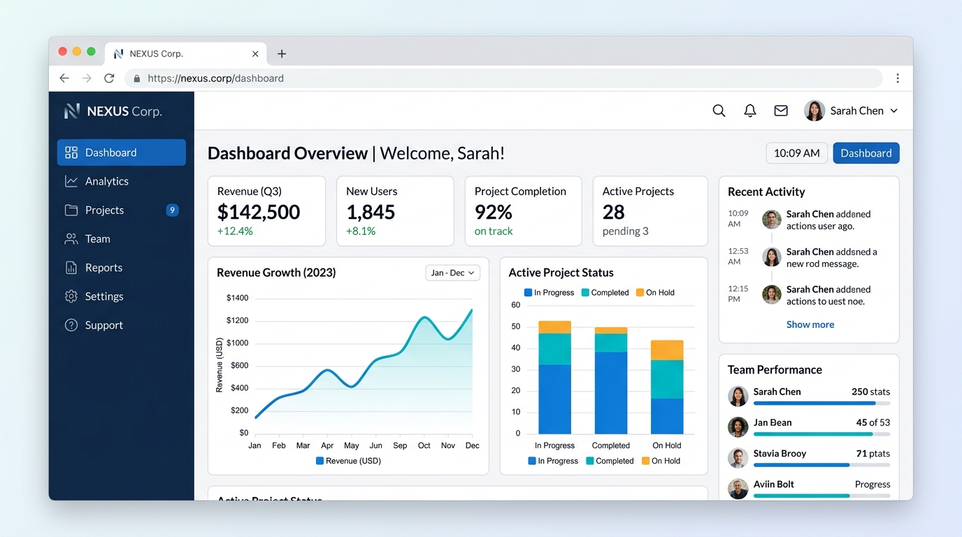 Skillspot Web Application & Dashboard Project Mockup